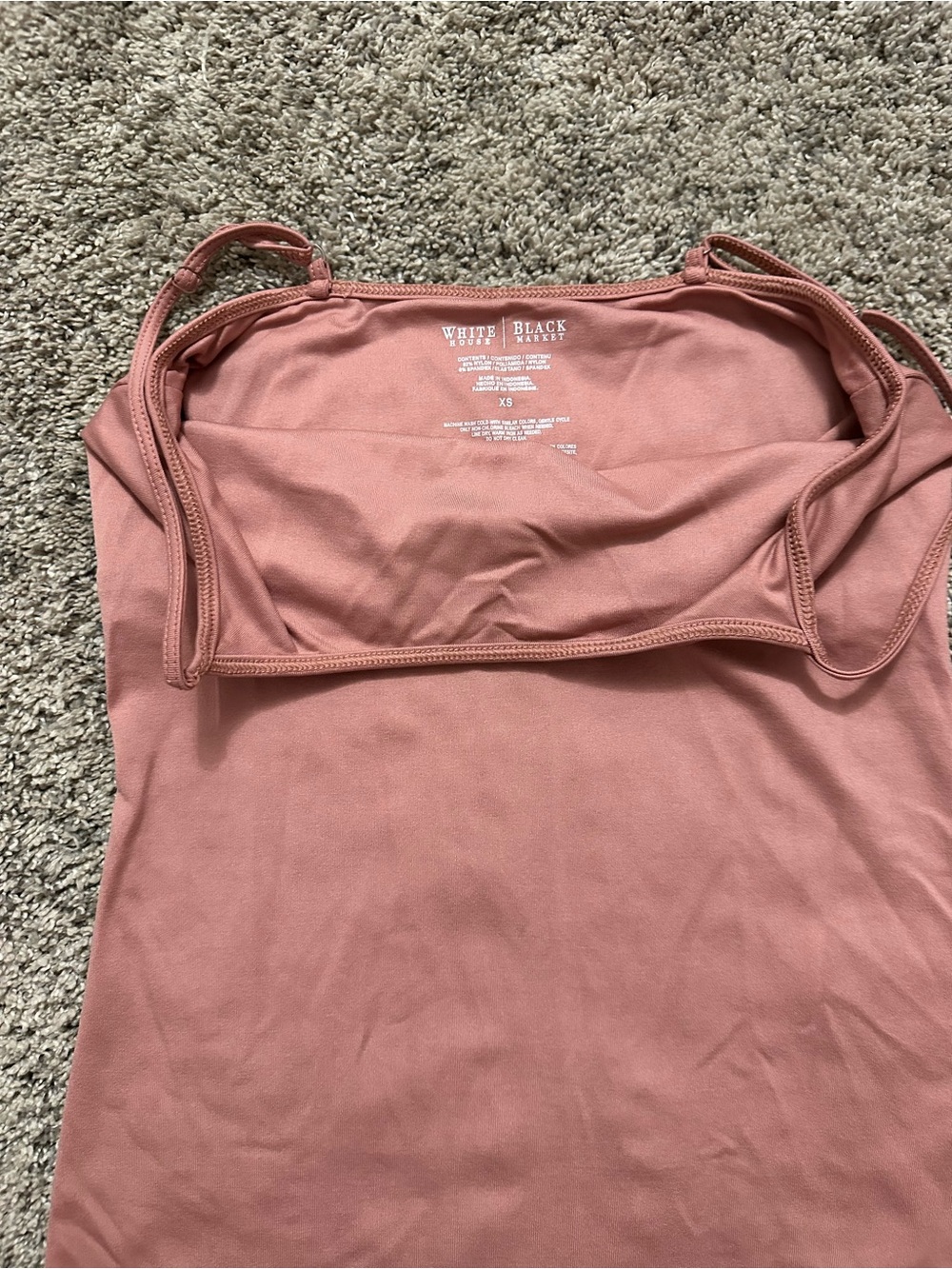 White House Black Market Dusty Rose Cowl Neck Camisole